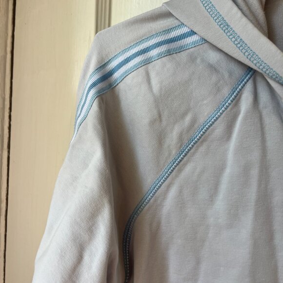 Womens In Due Time Light Blue Hoodie Medium - Picture 4 of 5